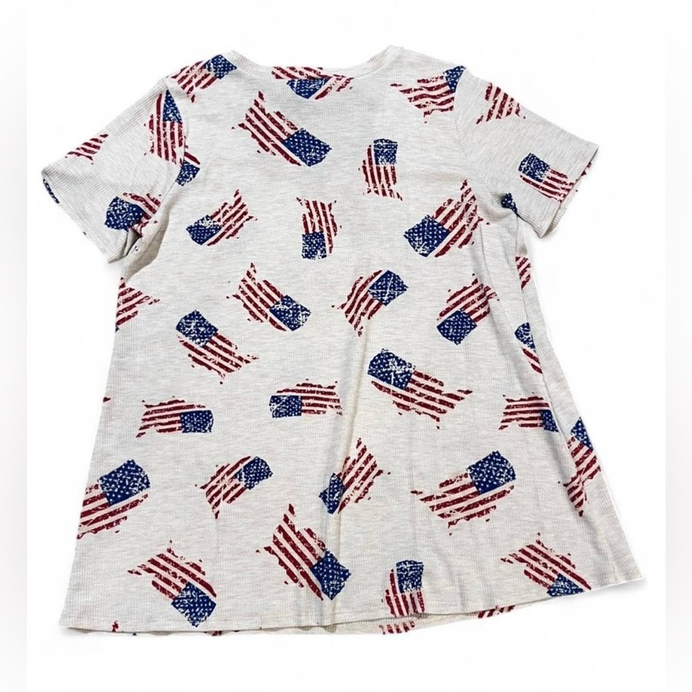 Heimish USA Patriotic Women’s XL T-Shirt - Red, Blue, and White - Picture 3 of 7